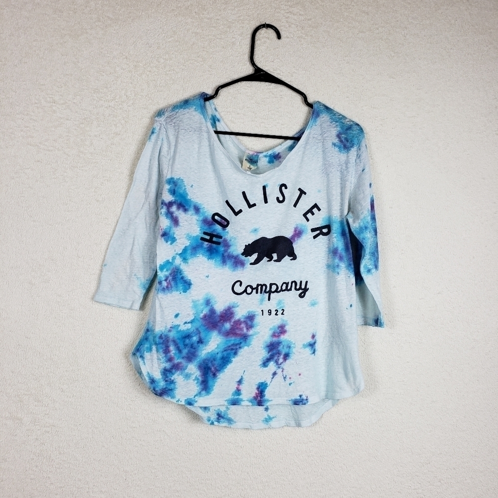 Hollister tie dye burnout tee size small